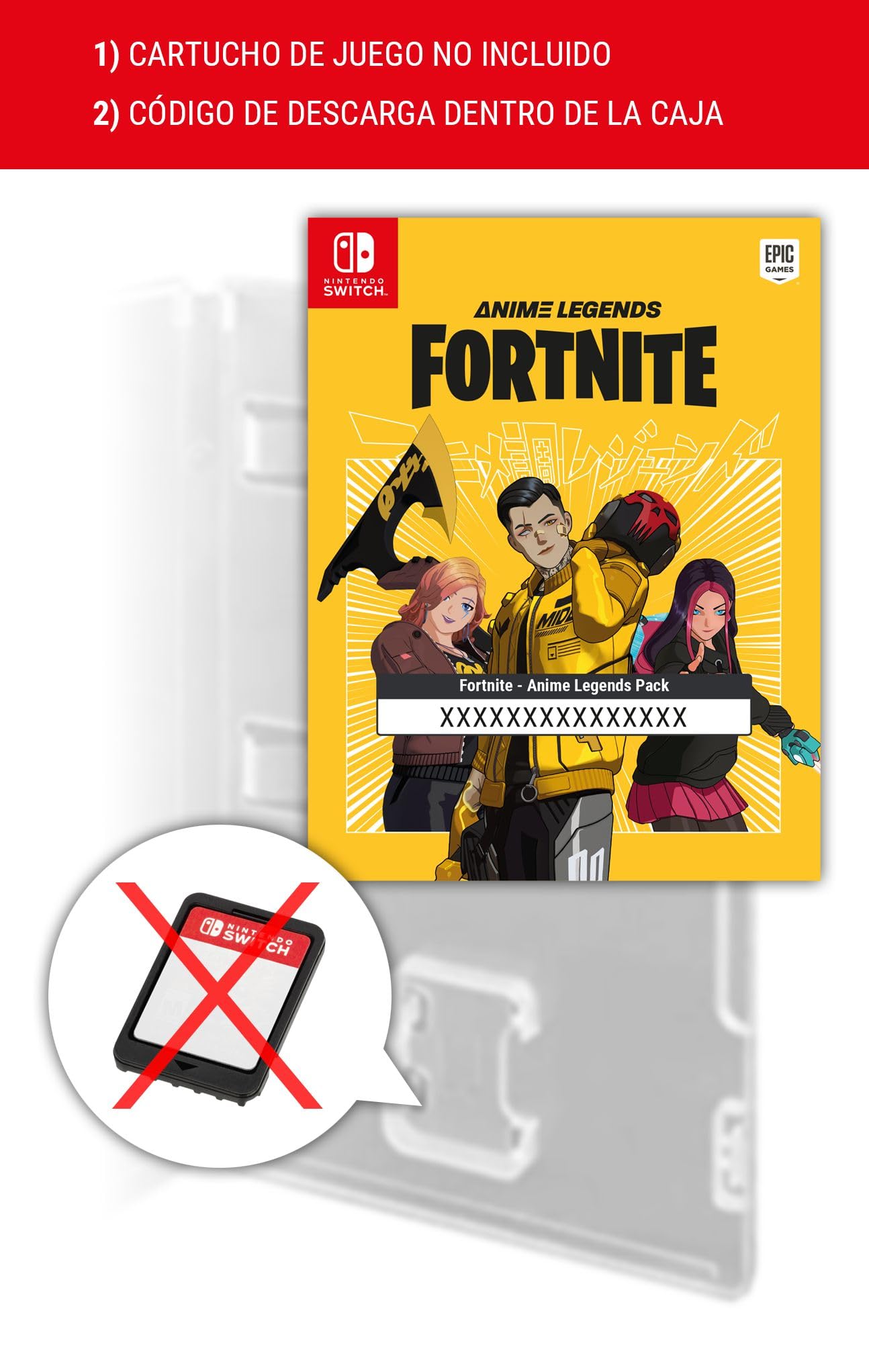 Fortnite - Anime Legends (code de téléchargement du jeu dans la boîte) - Switch Fortnite - Anime Legends (code de téléchargement du jeu dans la boîte) - Switch